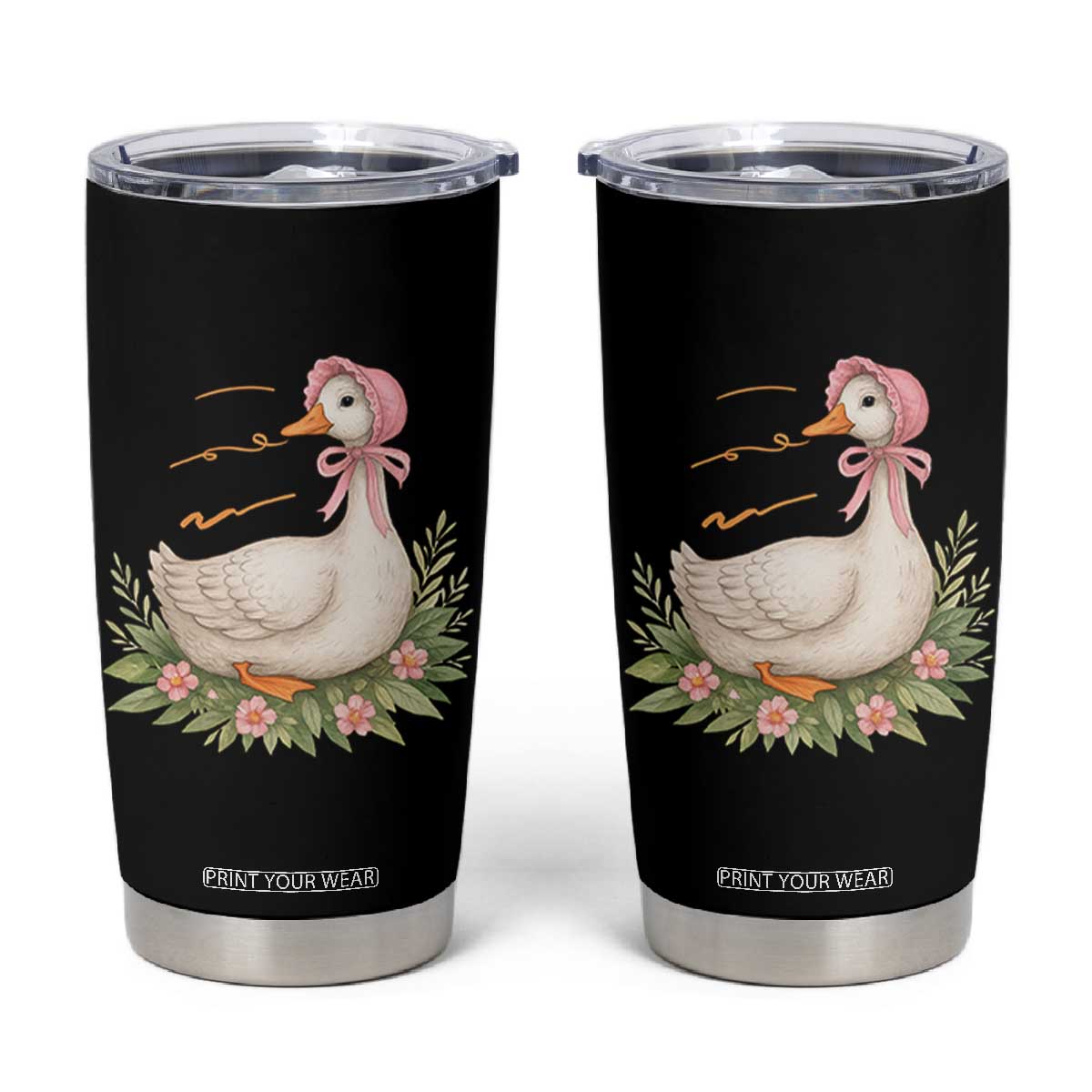 Mama Goose Est 2025 Tumbler Cup Retro New Mom Mothers Day TS02 Black Print Your Wear