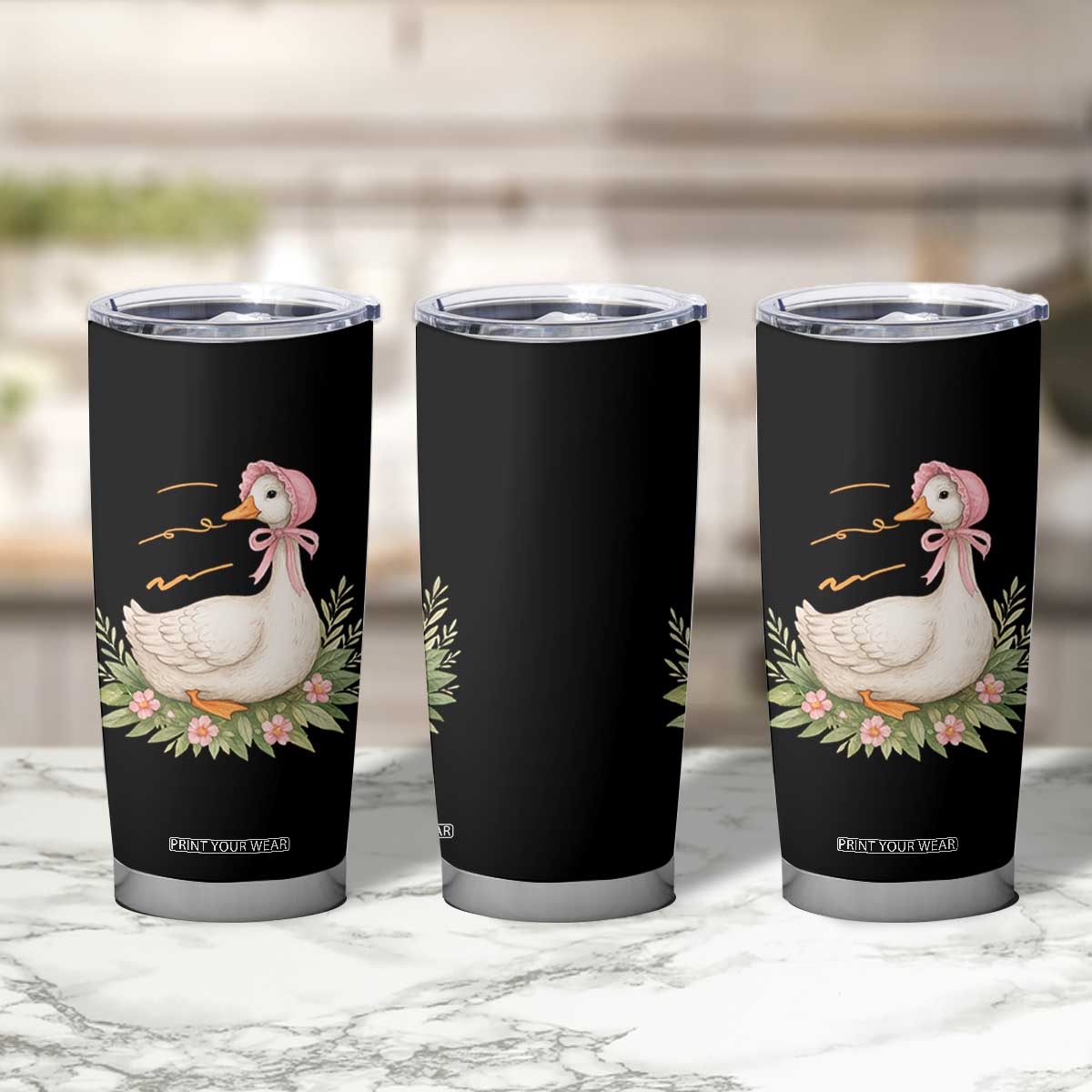 Mama Goose Est 2025 Tumbler Cup Retro New Mom Mothers Day TS02 Print Your Wear