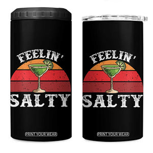 Margarita 4 in 1 Can Cooler Tumbler Cinco De Mayo Feeling Salty Funny Mexican TS10 One Size: 16 oz Black Print Your Wear