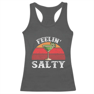 Margarita Racerback Tank Top Cinco De Mayo Feeling Salty Funny Mexican TS10 Dark Heather Print Your Wear