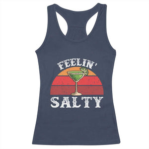 Margarita Racerback Tank Top Cinco De Mayo Feeling Salty Funny Mexican TS10 Navy Print Your Wear