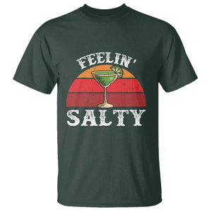 Margarita T Shirt Cinco De Mayo Feeling Salty Funny Mexican TS10 Dark Forest Green Print Your Wear