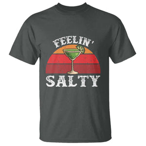 Margarita T Shirt Cinco De Mayo Feeling Salty Funny Mexican TS10 Dark Heather Print Your Wear
