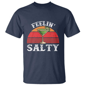 Margarita T Shirt Cinco De Mayo Feeling Salty Funny Mexican TS10 Navy Print Your Wear