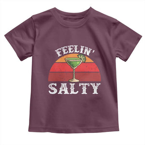 Margarita Toddler T Shirt Cinco De Mayo Feeling Salty Funny Mexican TS10 Maroon Print Your Wear