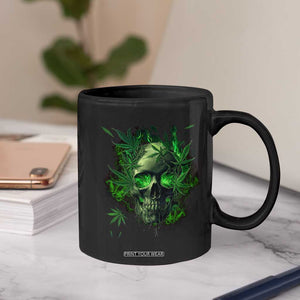 Marijuana Skull Coffee Mug Smoke Weed Cannabis 420 Pot Leaf TS02 Print Your Wear