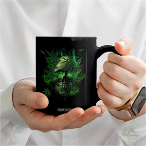 Marijuana Skull Coffee Mug Smoke Weed Cannabis 420 Pot Leaf TS02 Print Your Wear