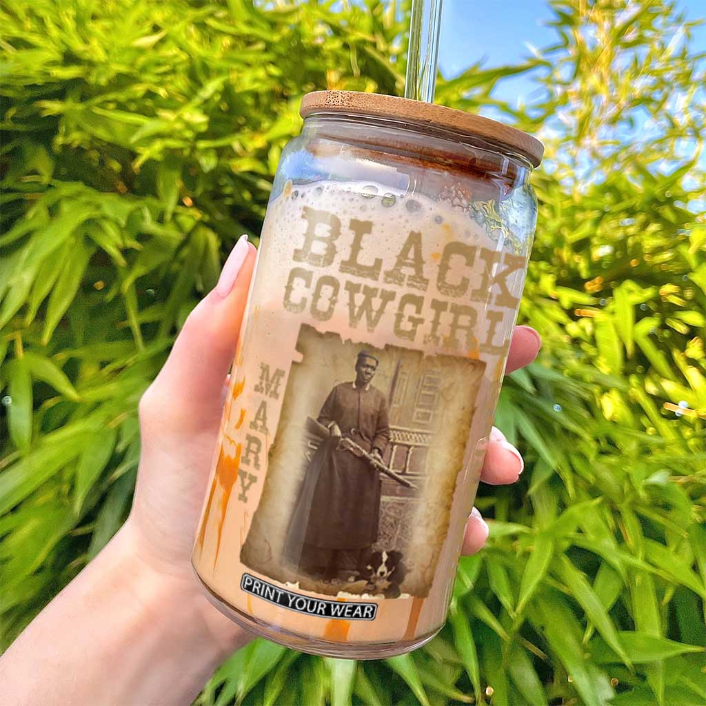 Mary Fields Glass Can Black Cowgirl Pioneer Western Legend Vintage TS02 Print Your Wear
