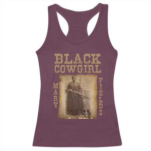 Mary Fields Racerback Tank Top Black Cowgirl Pioneer Western Legend Vintage TS02 Maroon Print Your Wear