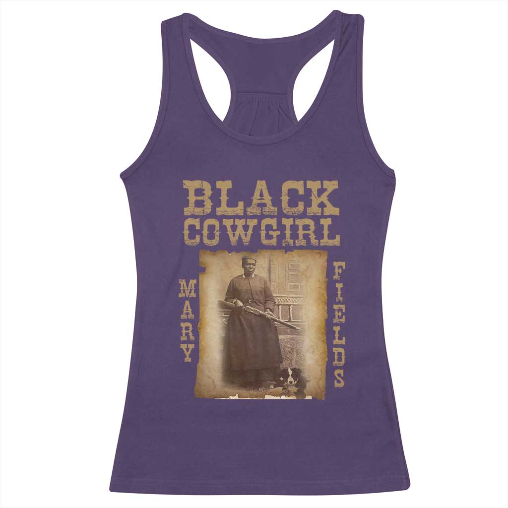 Mary Fields Racerback Tank Top Black Cowgirl Pioneer Western Legend Vintage TS02 Purple Print Your Wear