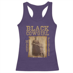 Mary Fields Racerback Tank Top Black Cowgirl Pioneer Western Legend Vintage TS02 Purple Print Your Wear