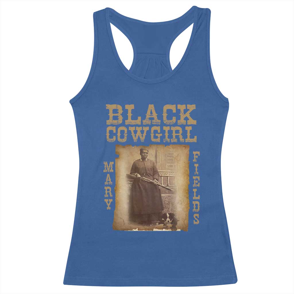 Mary Fields Racerback Tank Top Black Cowgirl Pioneer Western Legend Vintage TS02 Royal Blue Print Your Wear