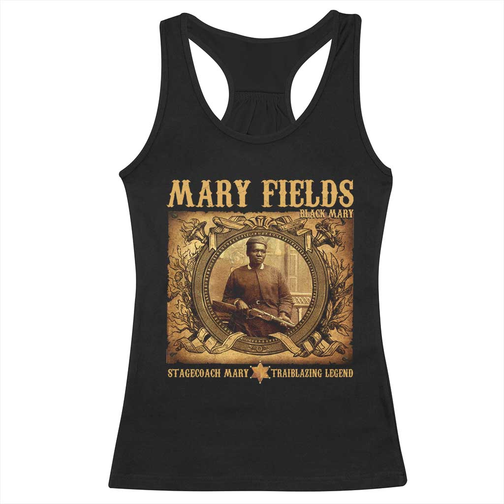 Mary Fields Racerback Tank Top Stagecoach Mary Trailblazing Legend Black Cowgirl TS11 Black Print Your Wear