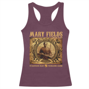 Mary Fields Racerback Tank Top Stagecoach Mary Trailblazing Legend Black Cowgirl TS11 Maroon Print Your Wear
