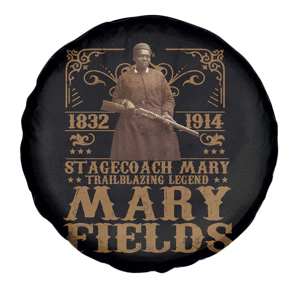 Mary Fields Spare Tire Cover Stagecoach Mary Trailblazing Legend Black Cowgirl Pioneer TS11 Print Your Wear