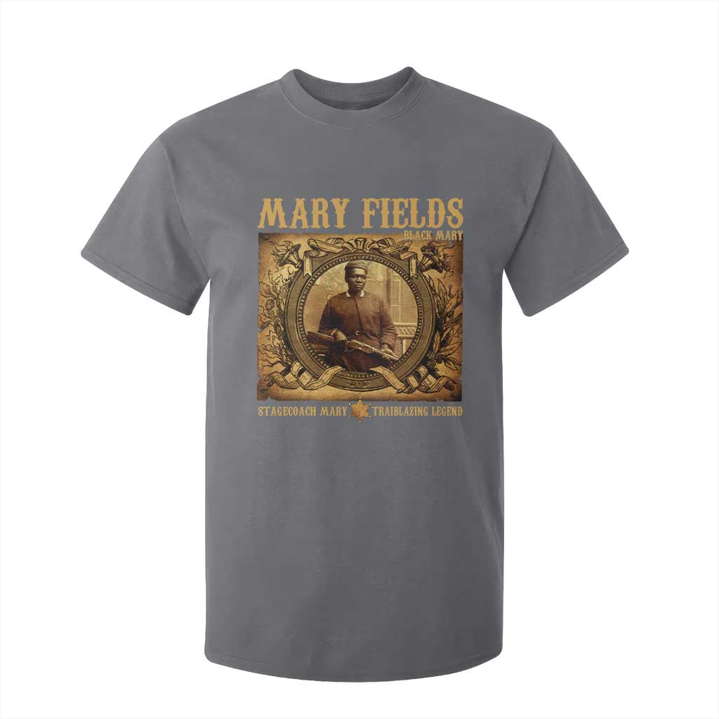 Mary Fields T Shirt For Kid Stagecoach Mary Trailblazing Legend Black Cowgirl TS11 Charcoal Print Your Wear