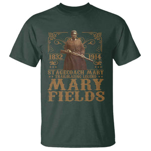 Mary Fields T Shirt Stagecoach Mary Trailblazing Legend Black Cowgirl Pioneer TS11 Dark Forest Green Print Your Wear