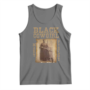 Mary Fields Tank Top Black Cowgirl Pioneer Western Legend Vintage TS02 Black Heather Print Your Wear