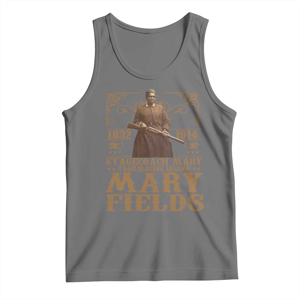 Mary Fields Tank Top Stagecoach Mary Trailblazing Legend Black Cowgirl Pioneer TS11 Black Heather Print Your Wear