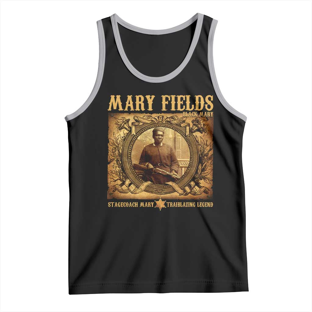 Mary Fields Tank Top Stagecoach Mary Trailblazing Legend Black Cowgirl TS11 Black Athletic Heather Print Your Wear
