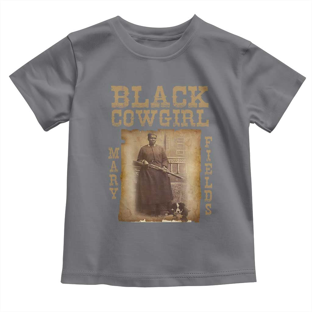 Mary Fields Toddler T Shirt Black Cowgirl Pioneer Western Legend Vintage TS02 Charcoal Print Your Wear