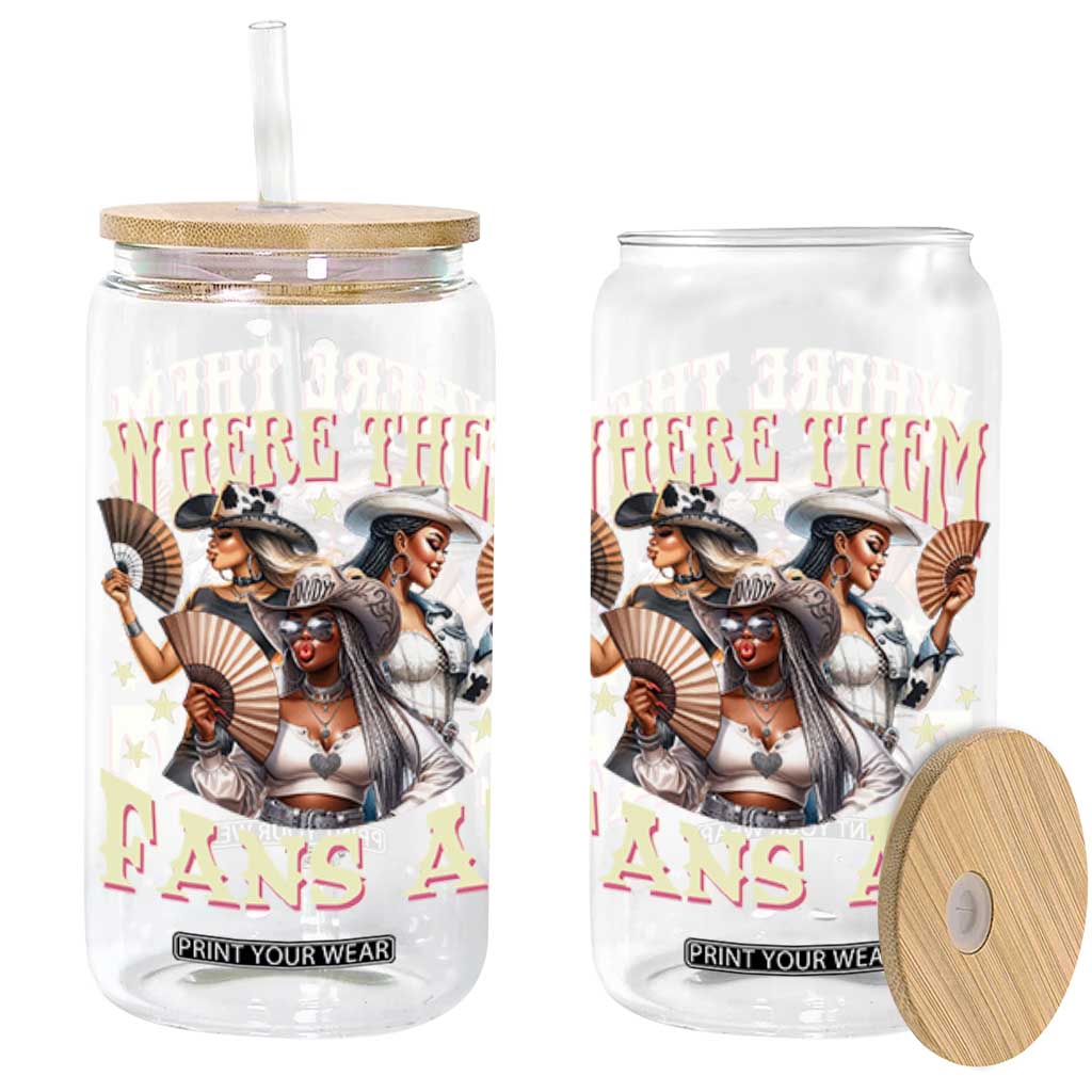 Melanin Cowgirls Glass Can Where Them Fans At Country Life Women Girls TS02 Black Print Your Wear
