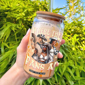 Melanin Cowgirls Glass Can Where Them Fans At Country Life Women Girls TS02 Print Your Wear