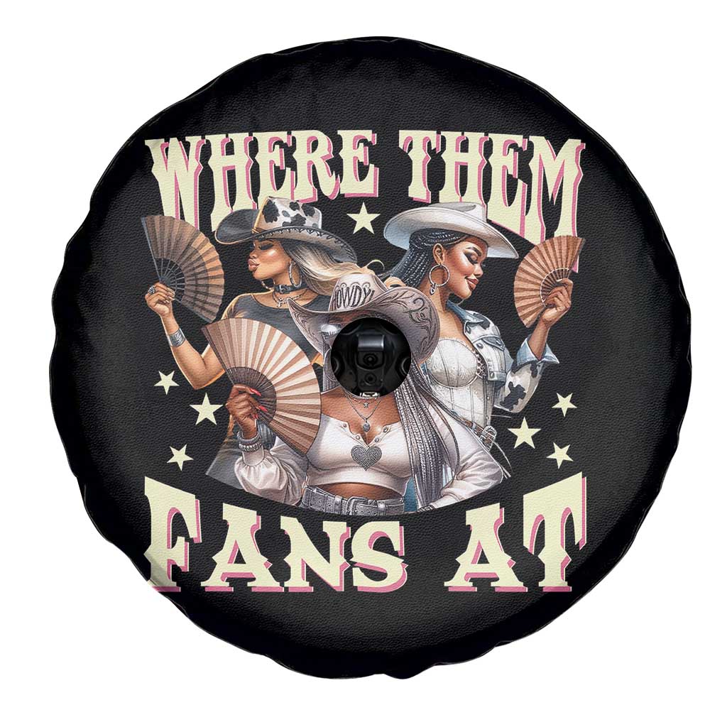 Melanin Cowgirls Spare Tire Cover Where Them Fans At Country Life Women Girls TS02 Print Your Wear