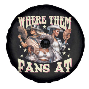 Melanin Cowgirls Spare Tire Cover Where Them Fans At Country Life Women Girls TS02 Print Your Wear