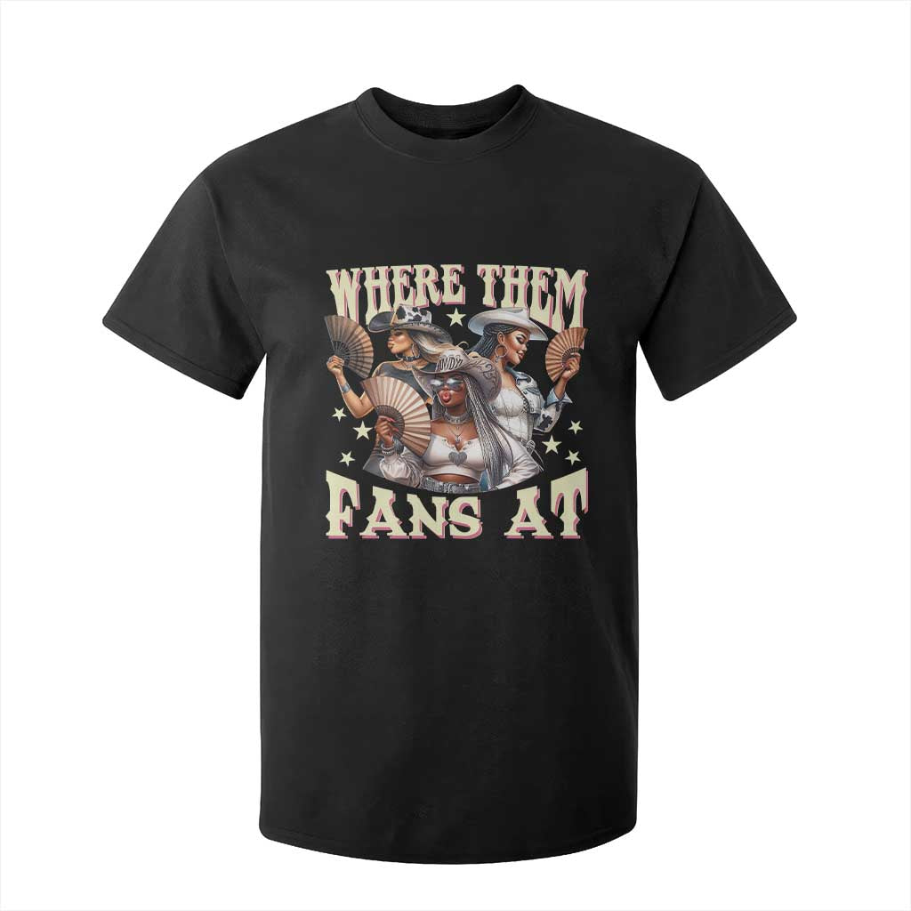 Melanin Cowgirls T Shirt For Kid Where Them Fans At Country Life Women Girls TS02 Black Print Your Wear