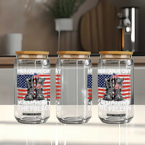 Memorial Day Remember The Fallen Glass Can Veteran Military Vintage USA Flag TS10 Print Your Wear