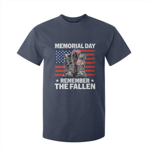 Memorial Day Remember The Fallen T Shirt For Kid Veteran Military Vintage USA Flag TS10 Navy Print Your Wear