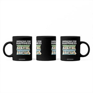 Mental Health Coffee Mug Medicine For Happiness Cute Cat TS09 Print Your Wear