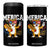 Merica Cat 4 in 1 Can Cooler Tumbler Funny 4th of July Hot Dog and Fireworks Patriotic USA Flag TS02 One Size: 16 oz Black Print Your Wear