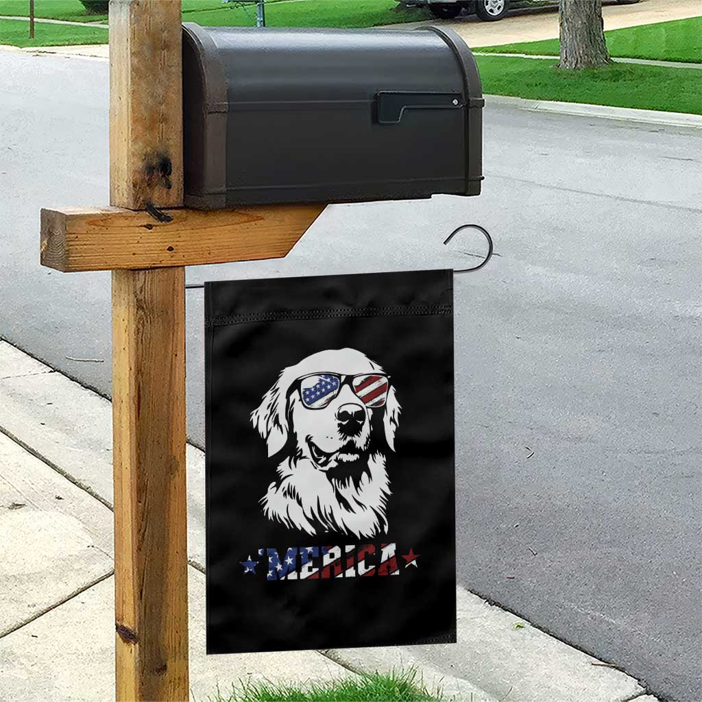 Merica Golden Retriever Garden Flag 4th of July Dog Patriotic Dog Mom TS10 Print Your Wear