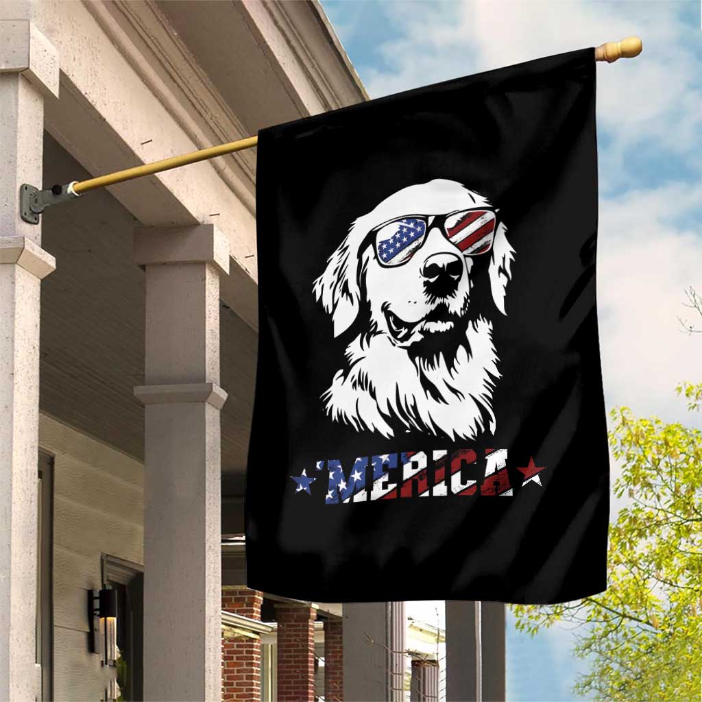 Merica Golden Retriever Garden Flag 4th of July Dog Patriotic Dog Mom TS10 Print Your Wear