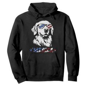 Merica Golden Retriever Hoodie 4th of July Dog Patriotic Dog Mom TS10 Black Print Your Wear