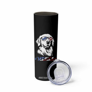 Merica Golden Retriever Skinny Tumbler 4th of July Dog Patriotic Dog Mom TS10 Print Your Wear