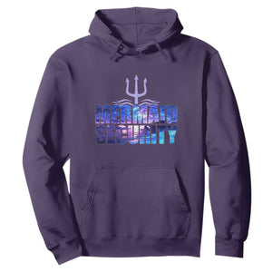 Mermaid Security Hoodie Funny Mermaid Family Squad TS10 Purple Print Your Wear