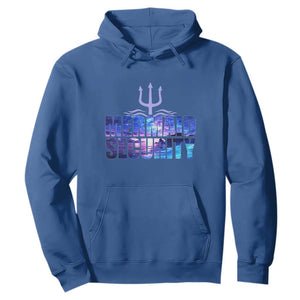 Mermaid Security Hoodie Funny Mermaid Family Squad TS10 Royal Blue Print Your Wear