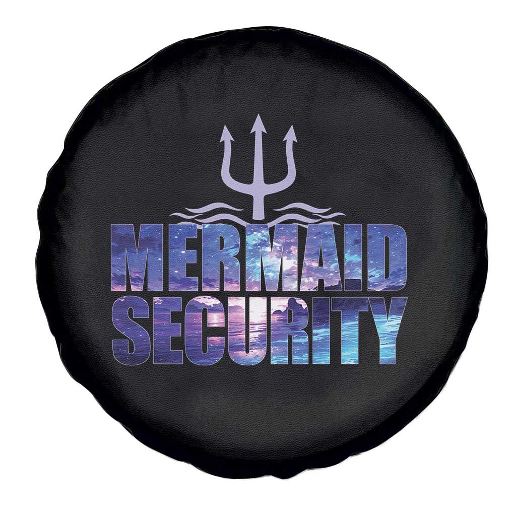 Mermaid Security Spare Tire Cover Funny Mermaid Family Squad TS10 Print Your Wear