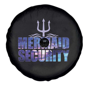 Mermaid Security Spare Tire Cover Funny Mermaid Family Squad TS10 Print Your Wear