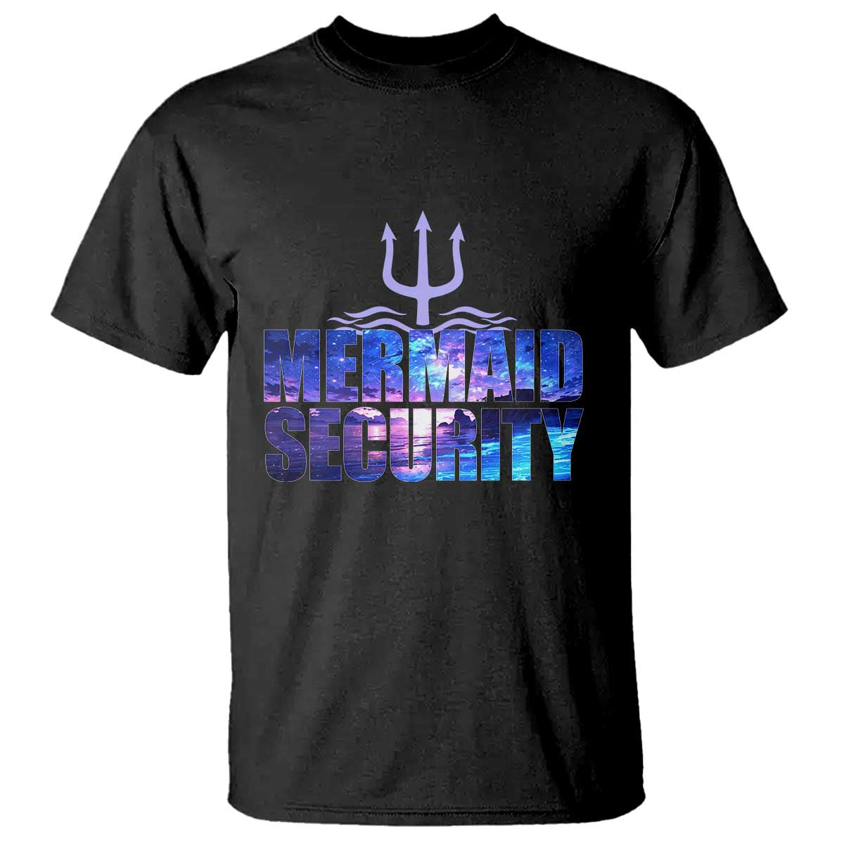 Mermaid Security T Shirt Funny Mermaid Family Squad TS10 Black Print Your Wear
