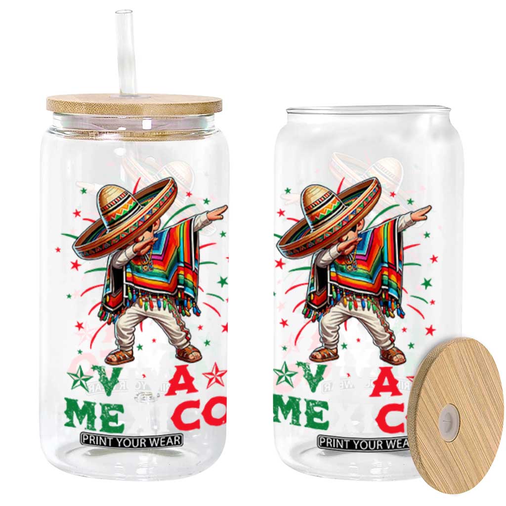 Mexican Boy Dabbing Glass Can Poncho Cinco de Mayo Flag Viva Mexico TS10 Black Print Your Wear
