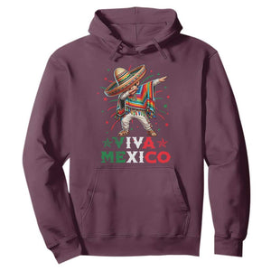 Mexican Boy Dabbing Hoodie Poncho Cinco de Mayo Flag Viva Mexico TS10 Maroon Print Your Wear