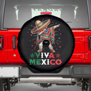 Mexican Boy Dabbing Spare Tire Cover Poncho Cinco de Mayo Flag Viva Mexico TS10 Black Print Your Wear