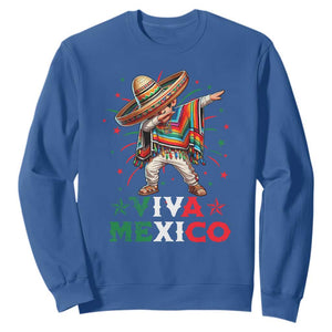 Mexican Boy Dabbing Sweatshirt Poncho Cinco de Mayo Flag Viva Mexico TS10 Royal Blue Print Your Wear