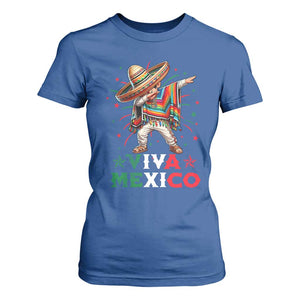Mexican Boy Dabbing T Shirt For Women Poncho Cinco de Mayo Flag Viva Mexico TS10 Royal Blue Print Your Wear