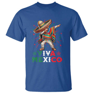Mexican Boy Dabbing T Shirt Poncho Cinco de Mayo Flag Viva Mexico TS10 Royal Blue Print Your Wear