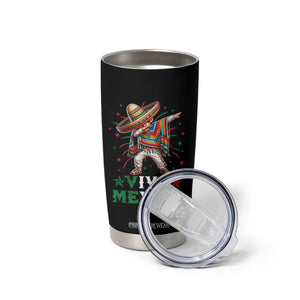 Mexican Boy Dabbing Tumbler Cup Poncho Cinco de Mayo Flag Viva Mexico TS10 Print Your Wear
